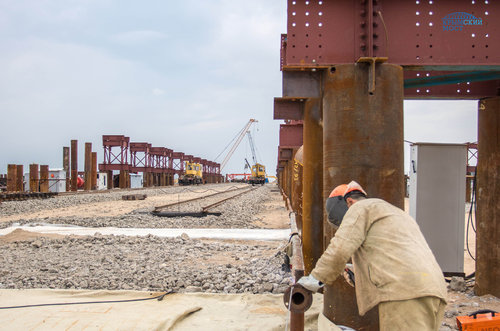 Строительство Керченского моста набирает темп